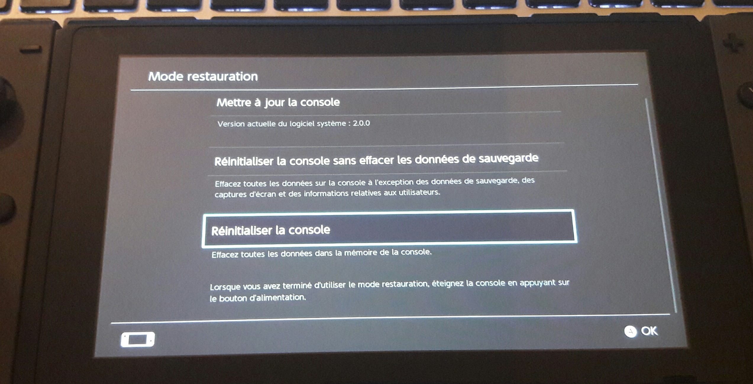 [Tuto] Comment restaurer sa Nintendo Switch sans perdre ses sauvegardes