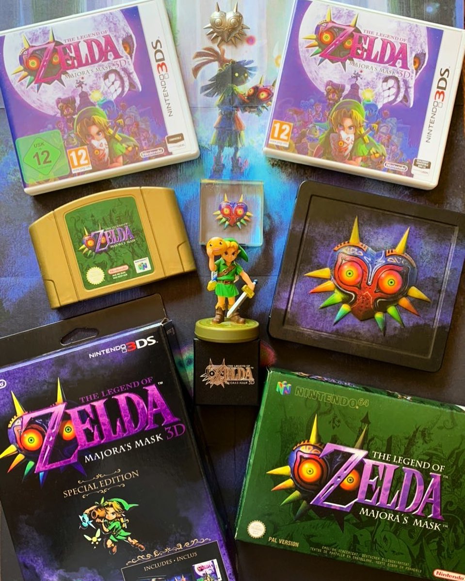 🗡🛡 Ma collection #Zelda #majorasmask 😍
Vous le savez sans doute je suis un grand fan de Zelda et je viens d’ajouter l’édition spéciale de Majora ‘s Mask sur #3DS 👌 Il y a même le bonus de précommande avec. Cela vient compléter l’opus de référence sur #N64 et l’édition standard que j’avais déjà.
Il me manque quoi maintenant ?! La figurine ? 🤔
-
Follow @gouaig pour toujours plus de Zelda !
-
#collection #nintendo #collector #zeldafan #link #zeldamajorasmask #legendofzelda #zeldaocarinaoftime #ocarinaoftime #nintendo #nintendo64 #nintendo3ds
@nintendo @nintendo_jp @nintendofr
